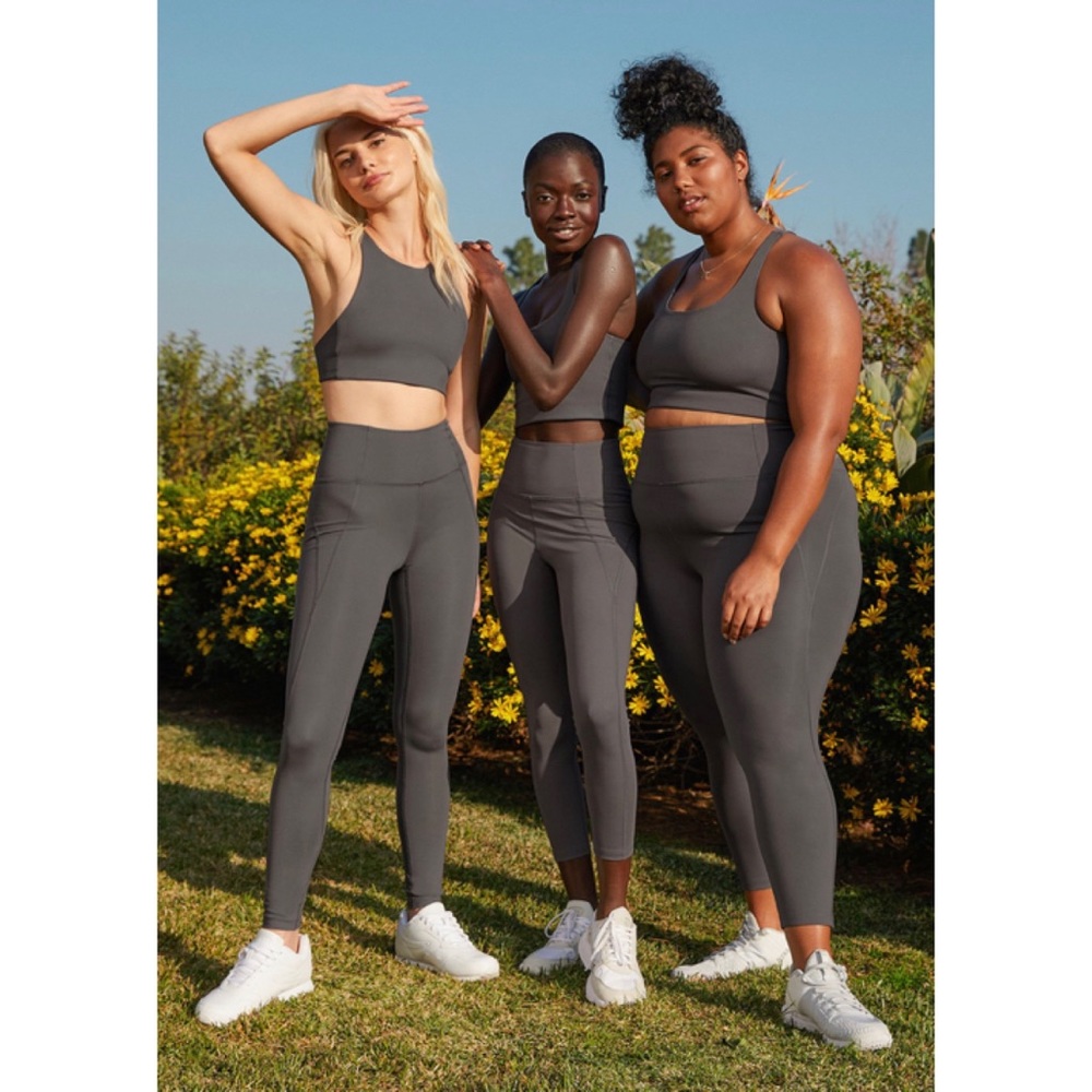 Girlfriend Collective High-Rise Leggings in Smoke